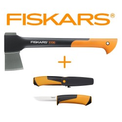 FISKARS - 1057914 - Siekiera ciesielska X10 + Nóż Hardware