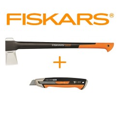 FISKARS - 1057915 - Siekiera rozłupująca X25 + Nóż...