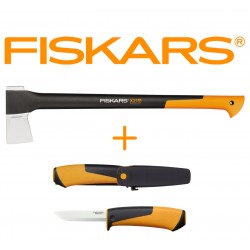 FISKARS - 1025436 - Siekiera X21 + nóż uniwersalny
